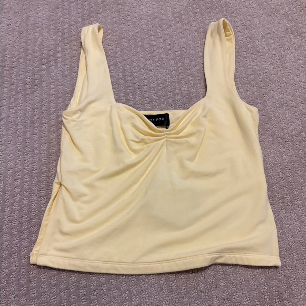 White fox tank top